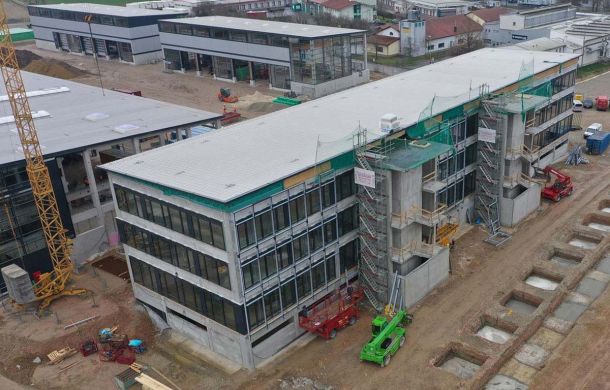 Bauarbeiten neuer Betriebshof KARL-Gruppe