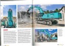 Bericht über unseren neuen Kobelco SK850 LC in der Zeitschrift Protrader, erster Einsatz auf unserer Abbruchbaustelle Papierfabrik Dachau