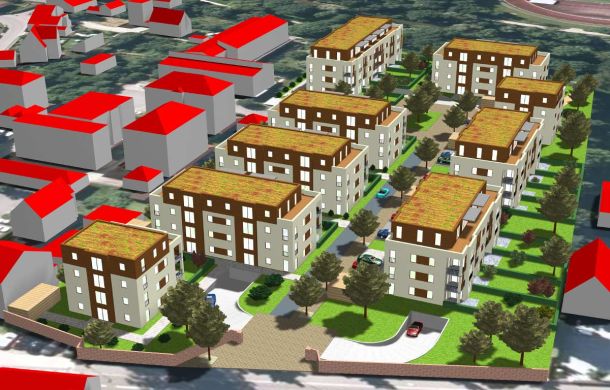 rendering Entwurf Mühlbachpromanade Plattling