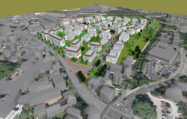 Entwicklung des neuen Stadtviertels in Achern schreitet zügig voran