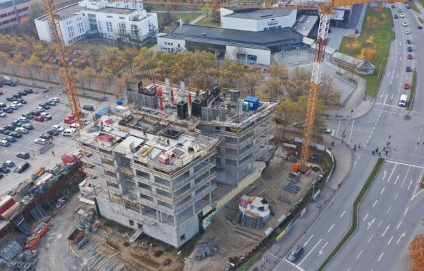 Karl-Turm Technik auf dem Dach